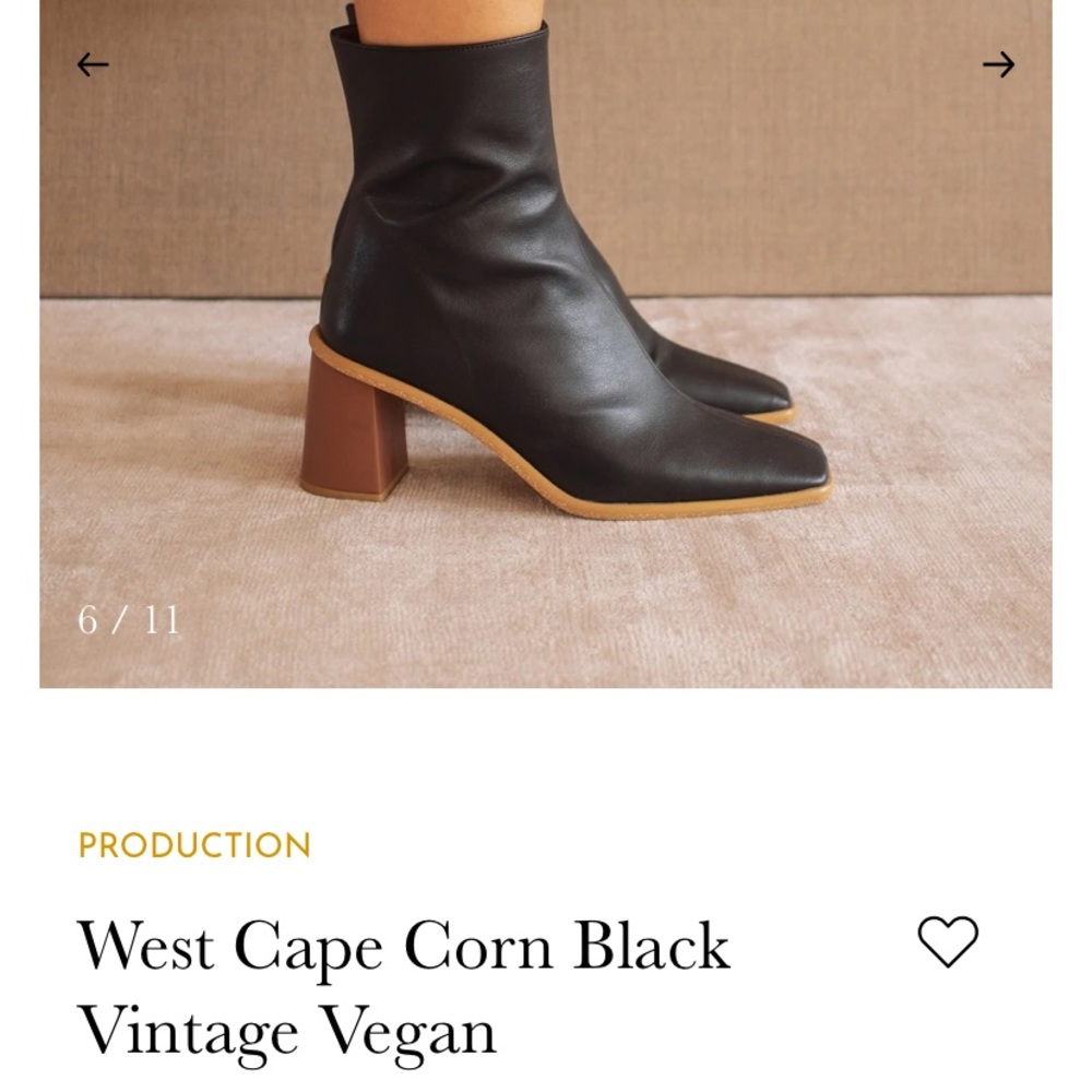 Alohas West Cape Corn Black Vintage Vegan